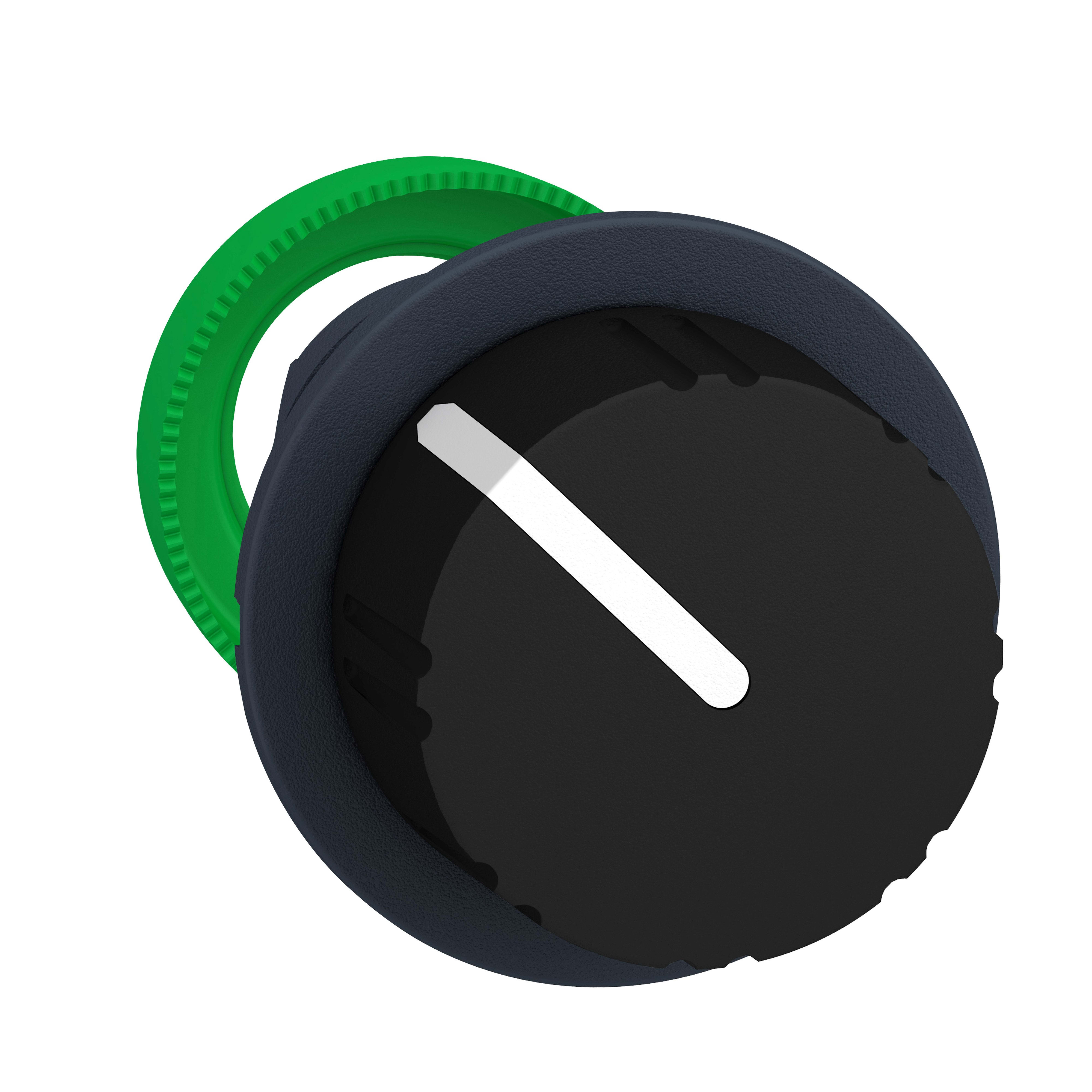 Schneider Electric - Harmony XB5 - tête bouton molette - flush - 2 posit fixes - noir