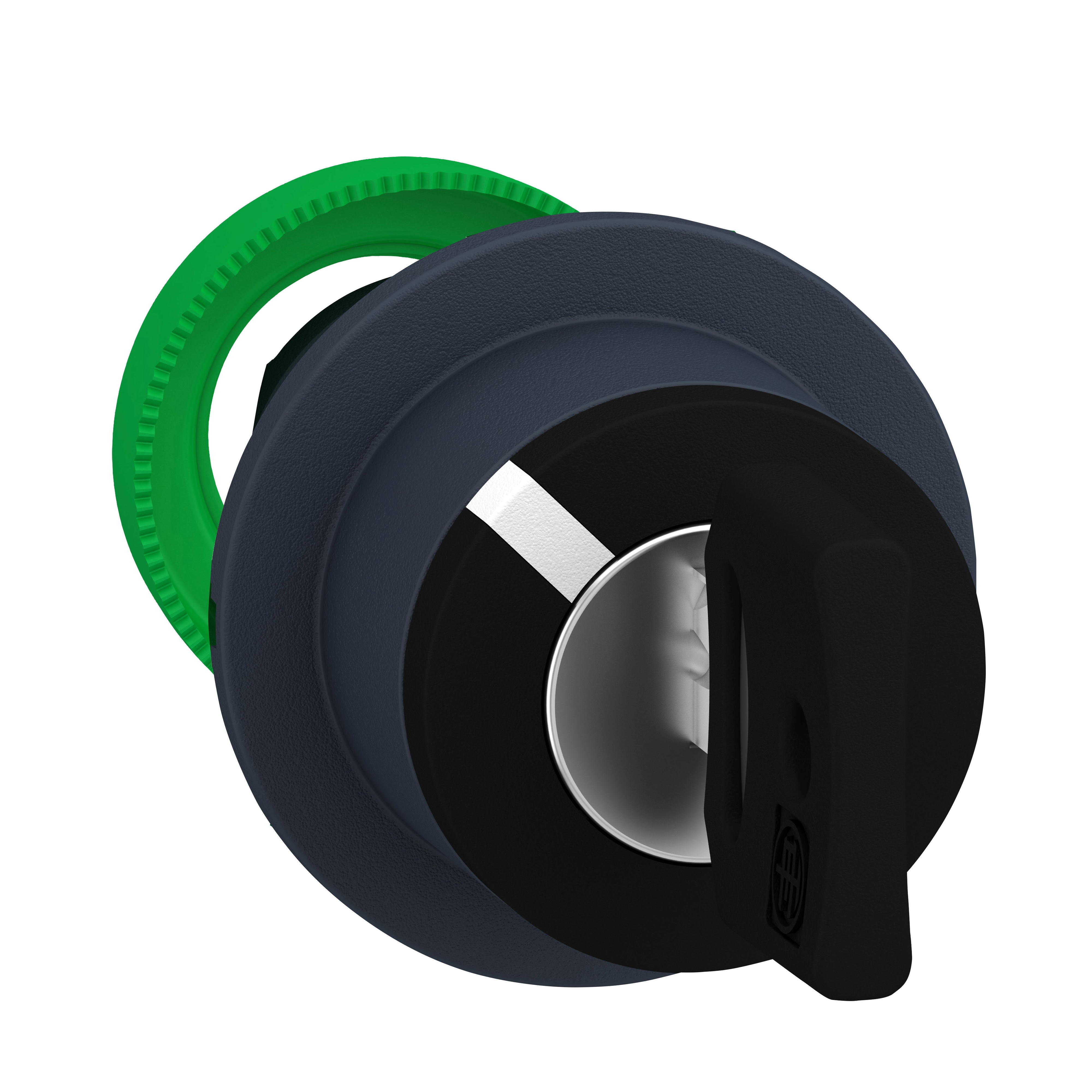 Schneider Electric - Harmony XB5 - tête bouton tournant clé 455 - flush - 2 pos à rap. - retr G