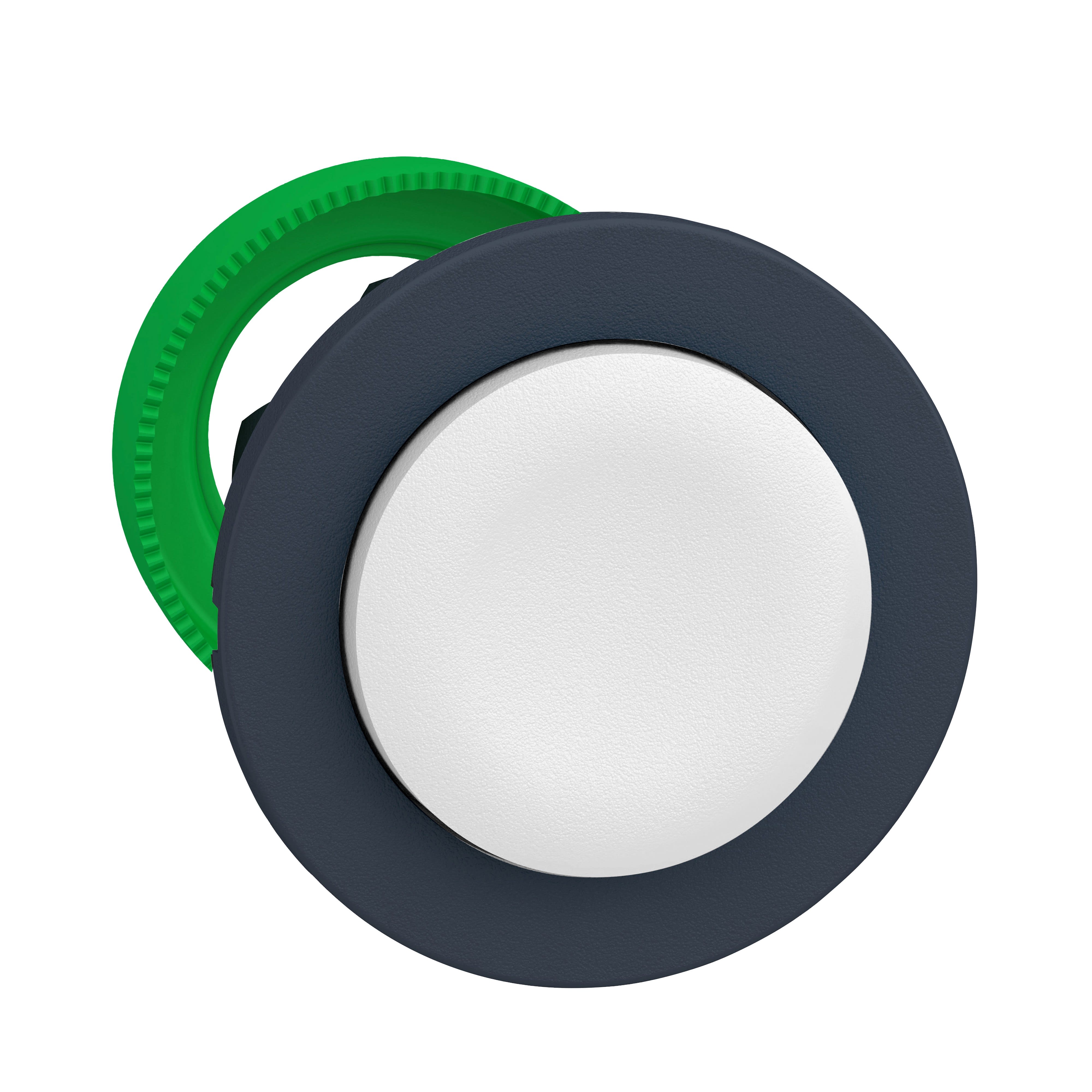 Schneider Electric - Harmony XB5 - tête bouton poussoir à impulsion - flush - dépassant - blanc