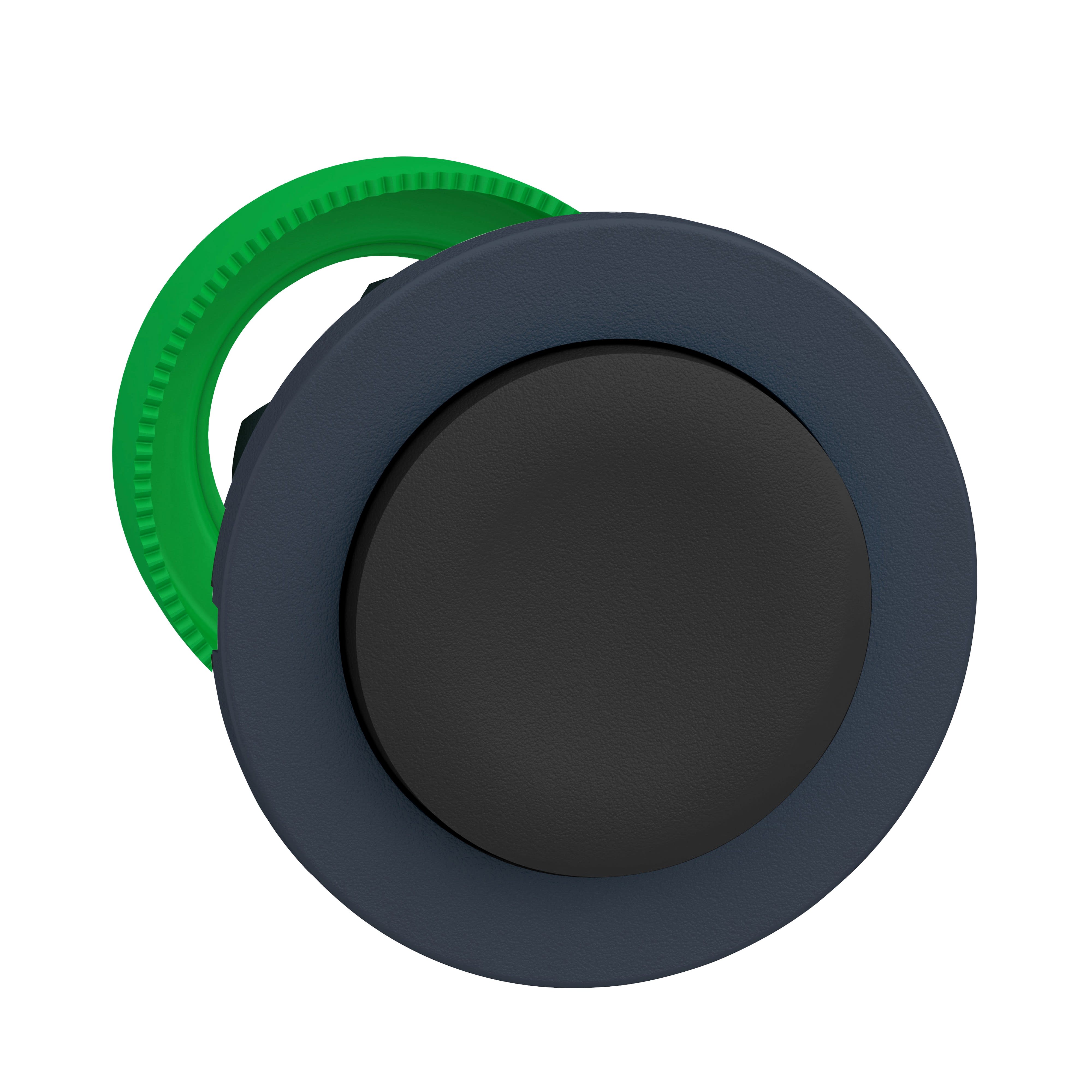 Schneider Electric - Harmony XB5 - tête bouton poussoir à impulsion - flush - dépassant - noir