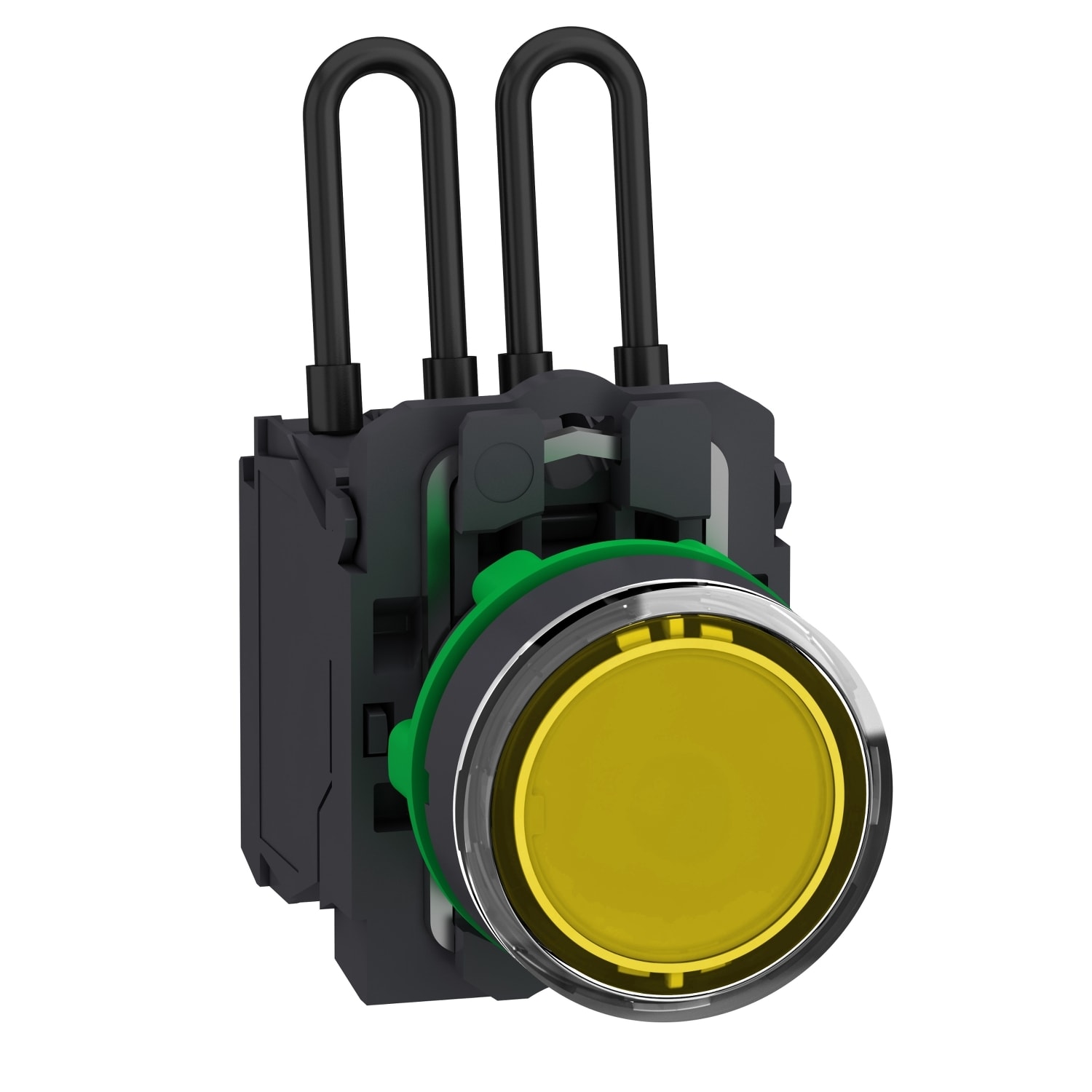 Schneider Electric - Harmony XB5 - voyant lumineux DEL - Ø22 - test lampe - jaune - 24V - vis étrier