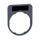 Schneider Electric - Harmony - porte-étiquette plate 30x40 - flush - plastique gris - vierge