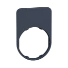 Schneider Electric - Harmony - étiquette plate 40x60 - flush - plastique noir - vierge