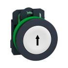 Schneider Electric - Harmony XB5 - bouton poussoir impulsion - flush marqué - blanc - 1F - vis