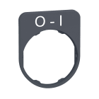 Schneider Electric - LEGEND PLATE WITH O-I MARKING FOR FLUSH