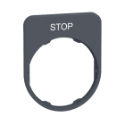 Schneider Electric - LEGEND PLATE WITH STOP MARKING FOR FLUSH