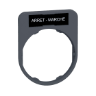 Schneider Electric - Harmony - plaque signaletique pour tete affleurante - 40X50 MM - avec marquage