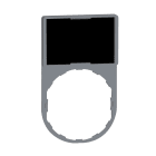 Schneider Electric - Harmony - porte-étiquette plate 30x40 - plastique gris - avec étiq 18x27 vierge