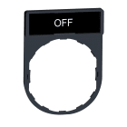 Schneider Electric - Harmony porte étiquette 30 x 40 mm standard - Ø22 - avec étiquette OFF