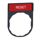 Schneider Electric - Harmony porte étiquette 30 x 40 mm standard - Ø22 - avec étiquette RESET