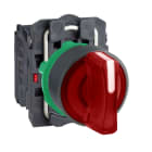 Schneider Electric - Harmony XB5 - bouton à manette lum - Ø22 - 3 pos fix - rouge - 1O+1F - 230V
