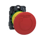 Schneider Electric - Harmony XB5 - Arret urgence - Diam 40 - Pousser tourner - 1O avec surveillance