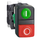 Schneider Electric - Harmony - Bout pous aff noir dep rg e et cont borne