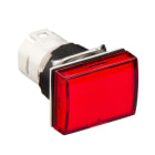 Schneider Electric - Harmony ZB6 - tête rect. pour voyant - Ø16mm - cabochon lisse - rouge