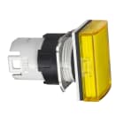 Schneider Electric - Harmony ZB6 - tête rect. pour voyant - Ø16mm - cabochon lisse - jaune