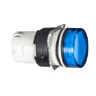 Schneider Electric - Harmony ZB6 - tête ronde pour voyant - Ø16mm - cabochon lisse - bleu