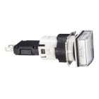Schneider Electric - Harmony XB6 - voyant carré - Ø16mm - IP65 - DEL intégrée - 24V - cosses - blanc