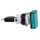 Schneider Electric - Harmony XB6 - voyant rect. - Ø16mm - IP65 - DEL intégrée - 24V - cosses - vert