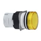 Schneider Electric - Harmony ZB6 - tête ronde pour voyant - Ø16mm - cabochon lisse - jaune