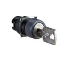 Schneider Electric - Harmony ZB6 - tête ronde pour bouton tournant à clé - 2 pos. - Ø16mm - noir