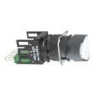Schneider Electric - boutonpoussoir blanc diam 16 à impulsion affleurant 1O plus 1F