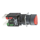 Schneider Electric - Harmony XB6 - bouton-poussoir - Ø16mm - à impulsion affleurant - 1O+1F - rouge