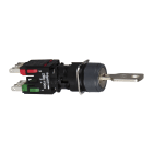 Schneider Electric - Harmony XB6 - bouton tournant - noir - Ø16mm - à serrure - 3 positions - 1O+1F