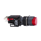 Schneider Electric - Harmony XB6 - bouton-pous. lum. - Ø16mm - à imp. dépassant - 24V - 1O - rouge