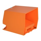 Schneider Electric - Preventa XPER - inter. à pied - simple - avec capot - métal.- orange - 1O+1F