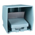Schneider Electric - Preventa XPEM - inter. à pied - simple - avec capot - métal.- bleu - 2O+2F