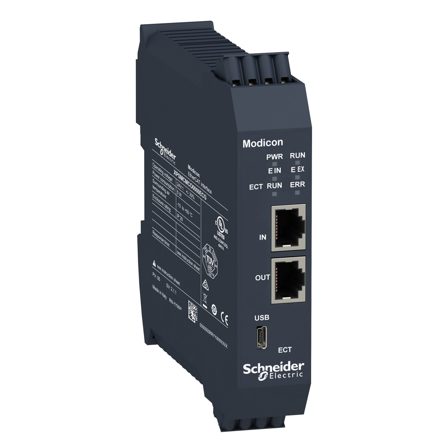 Schneider Electric - Preventa XPSMCM - module Ethercat - connecteur à ressort