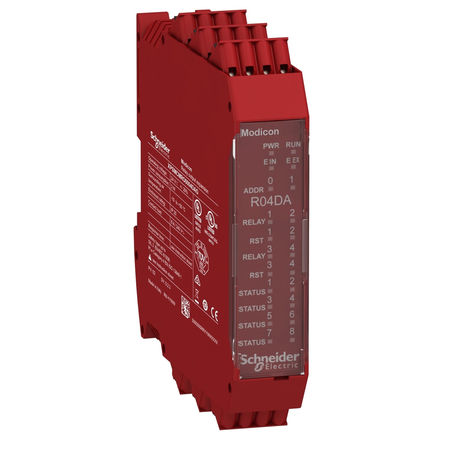 Schneider Electric - Preventa XPSMCM module extension 4sorties relais configurable connecteur ressort