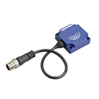 Telemecanique Sensors France - OsiSense XS7 - détecteur inductif - 40x40 - L15mm - PBT - Sn 15mm - M12 déporté