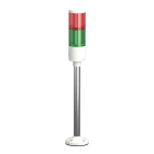 Schneider Electric - Harmony XVGK - Colonne monolithique - Ø50 - fixe rouge/vert - 24V - socle