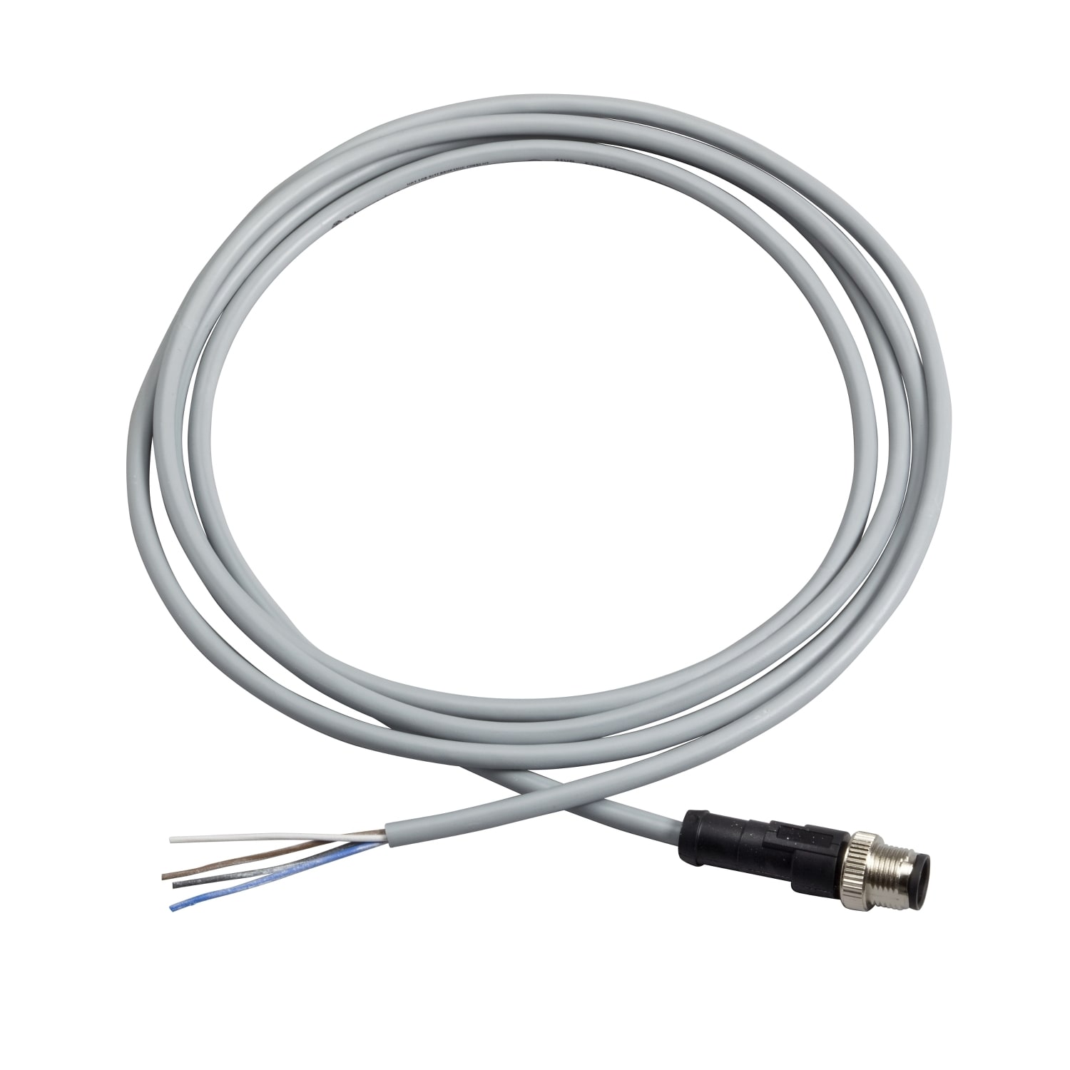 Telemecanique Sensors France - OsiSense XZ - connecteur pré-câblé - droit mâle - M12 - 4 broches - PVC 2m