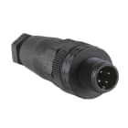 Telemecanique Sensors France - OsiSense XZ - connecteur nu mâle - M12 - 4 broches - droit - PE Pg 7