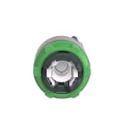 Schneider Electric - Harmony XB5 - tête bouton tournant lumineux - Ø22 - col grise - 2 pos fix - bleu