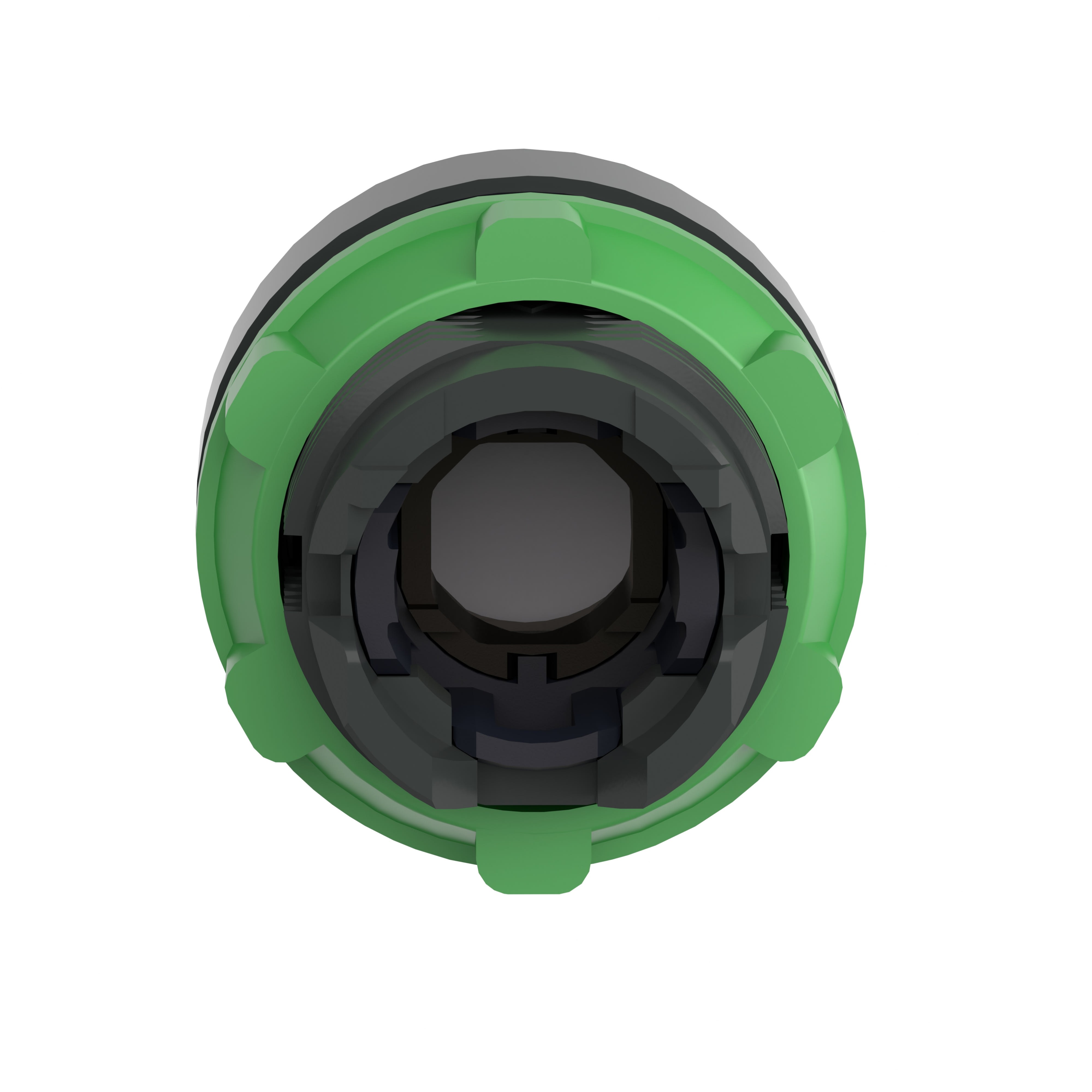 Schneider Electric - Harmony XB5 - tête bouton poussoir lumineux DEL - Ø22 - dépassant - jaune