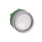 Schneider Electric - Harmony XB5 - tête bouton poussoir lumin - Ø22 - col grise - capuchonné - blanc