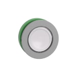 Schneider Electric - Harmony XB5 - tete bouton poussoir - D22 - col flush grise - pour etiq - blanc