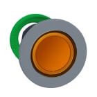 Schneider Electric - Harmony XB5 - tête de bouton poussoir lumineux - Ø22 - col flush grise - orange