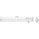 Schneider Electric - PanelSeT - 2 traverses universelles - 1 rangée - 40x1800mm