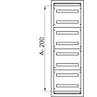 Schneider Electric - PanelSeT - plastron de rattrapage - 50x600mm - lot de 2