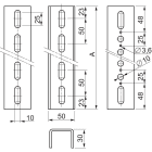 Schneider Electric - PanelSeT - lot de 2 longerons standard L1696mm - enveloppes H1800mm