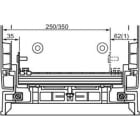 Schneider Electric - PanelSeT - Adaptateur pour barreaux crantés pour armoire PLA 1 porte P420mm