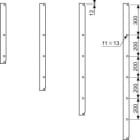Schneider Electric - PanelSeT - montants pour platine ou châssis 19p - H750mm - lot de 2