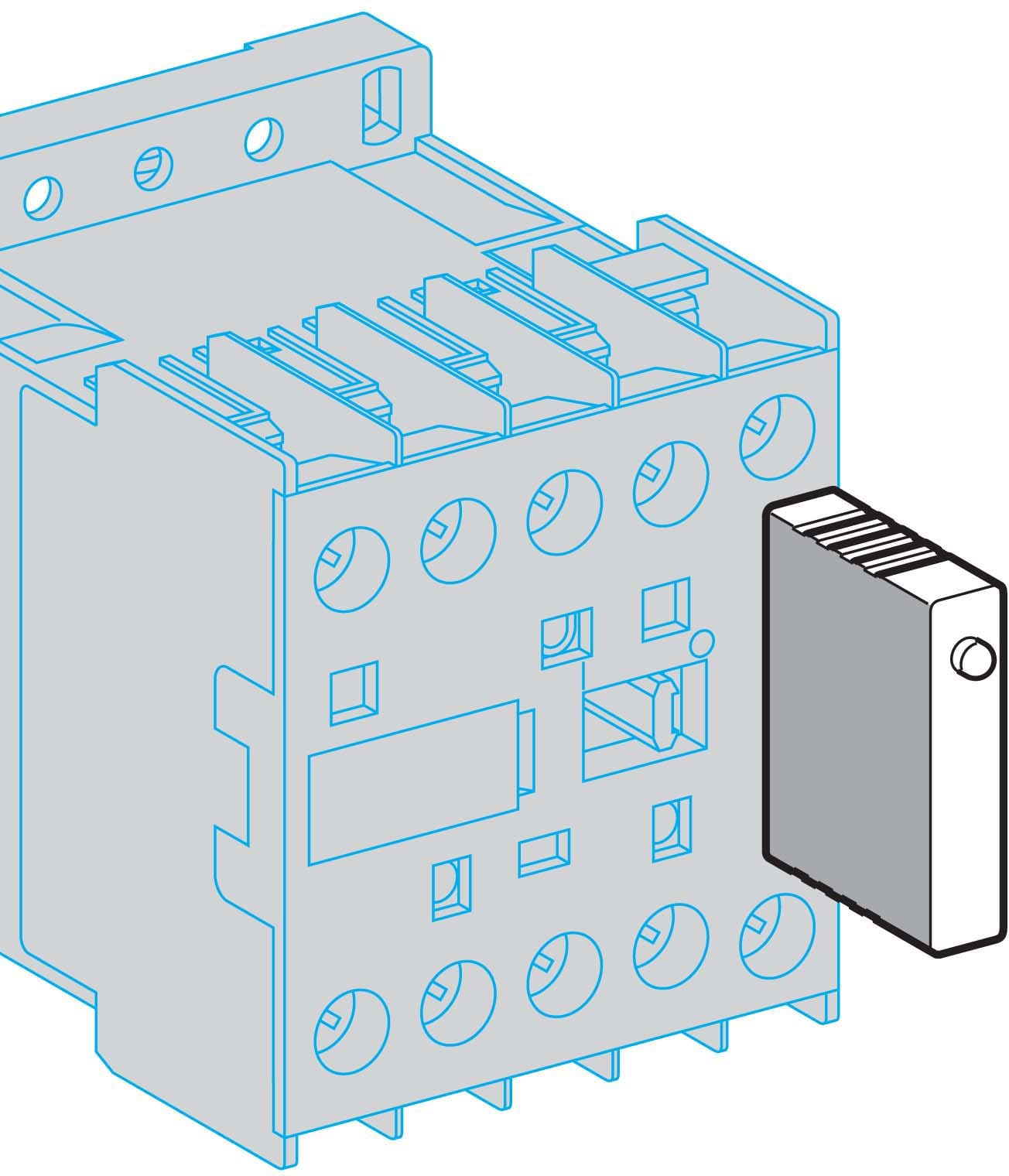 Schneider Electric - TeSys K - module d'antiparasitage - circuit RC - 110...250Vca