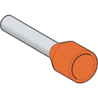 Schneider Electric - Linergy DZ5 - embout de câble - taille moyen - 4mm² - orange - NF