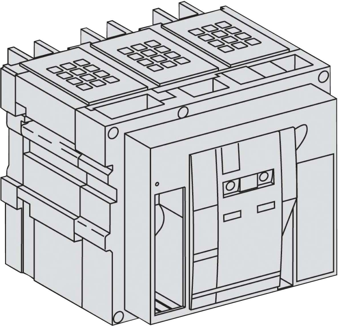 Schneider Electric - MasterPact NW20H10 - bloc de coupure - 2000A - 3P - debrochable