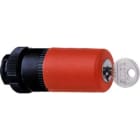 Schneider Electric - tête pour arrêt d urgence diam 30 mm déverrouillage par clé diam 22 rouge